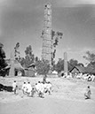 Monolithen in Axum, berühmter Stockwerkmonolith (von 1937 bis 2005 in Rom)